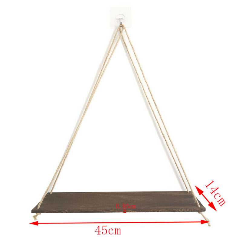 6pcs Decorative Hanging Wall Mounted Shelves Garden Hanging Shelves Decor