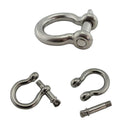 5x Stainless Steel Screw Pin Anchor Shackle Bow Rigging European Style