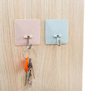 Plain Square Nail-Free Strong Viscose Hook Kitchen Wall Non-Mark Hook Bathr S3Q7