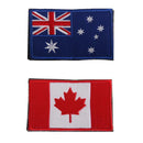 2Pcs EMBROIDERED Australia & Canada FLAG PATCH  Badge