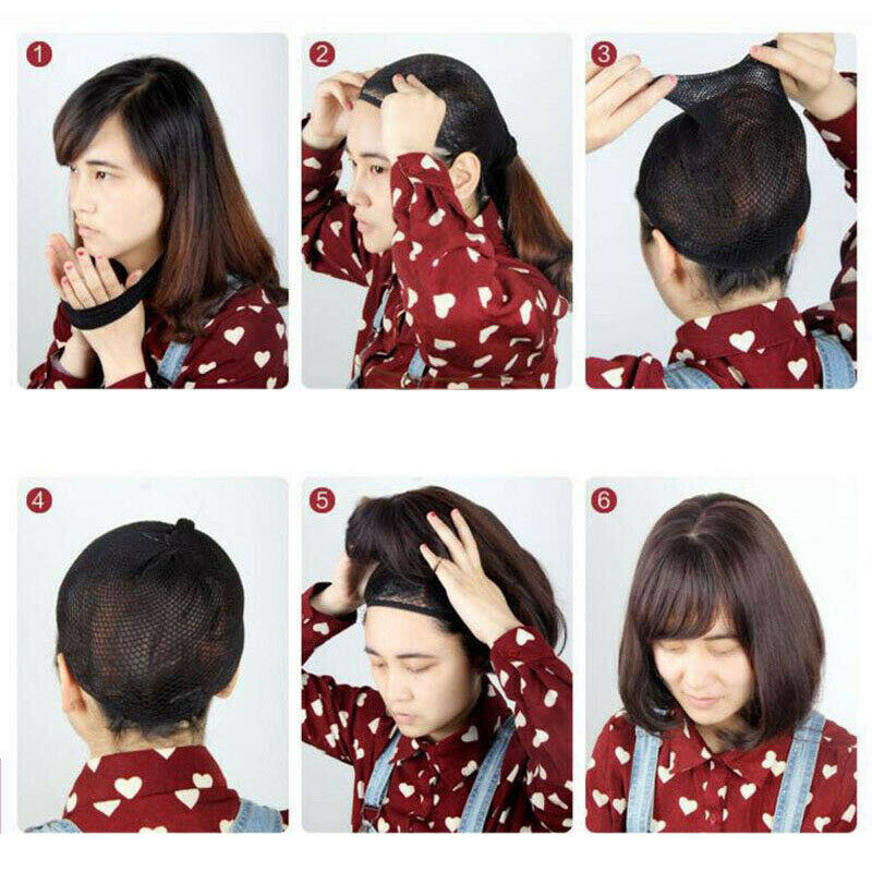 Beauty Synthetic Long Wavy Wig For Woman Wig Brown Black Heat Resistant Fib B6Y5