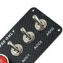 12V Car Ignition Switch Engine Start Push Button 3 Toggle Racing Panel