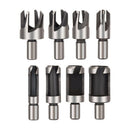 1 Lot 16Pcs Wood Plug Cutter Cutting Dowel Maker Tool Carpentry Straight &