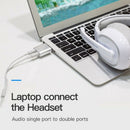 External Stereo Audio Sound Card Usb To 3.5Mm Jack Aux Headset Adapter Repl P2H6