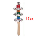 Rainbow Rattle Jingle Handbell Bell Colorful Wooden Bell Orff Instruments Bab BX