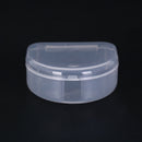 1pc dental box denture teeth storage case mouth guard container 6.4x6.5x2.5cm M&