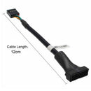 USB 3.0 20-Pin Motherboard Header Female To USB 2.0 9-Pin Male Adapter Ca %o
