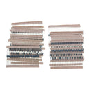 600PCS 30 Values 1/4W 1% Tolerance Metal Film Resistor Resistance Assortment Kit