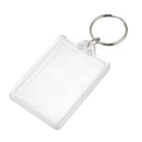 100 Pieces Transparent key holders with space for photos or images of 90 *