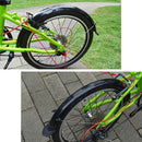 Folding Bike Mud Guard Stopper 14'' Flexible V-Brake Front Rear Mudguard Fender