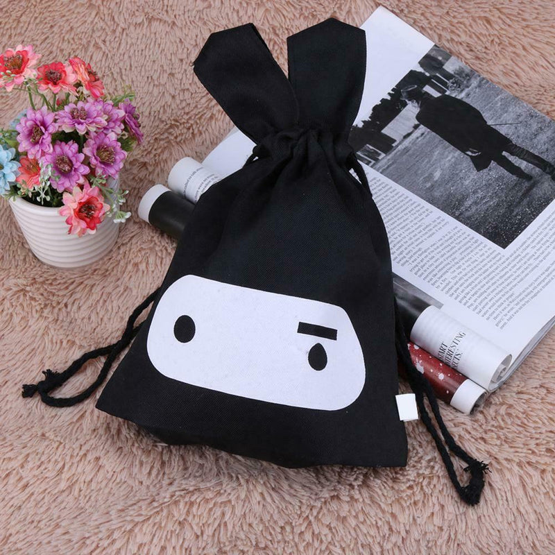 Portable Cloth Storage Bag Drawstring Makeup Pouch Holder Organizer(Black) A