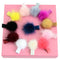 12pcs/lot Soild colorful hair clip matching hair bulb clip B Gw
