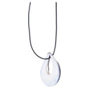 Drops Colorful Painting Glass Pendant Necklace 50 x 38 mm