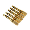 2sets AUX Cable 6.35mm Male To 3.5mm Female Audio Adapter For Headphone Plug
