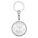 10cm Long 50 Year Calendar Design Keychain Flat Split Ring