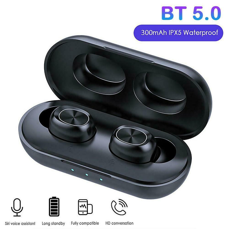 B5 TWS Wireless BT5.0 In-ear Touch Control Mini Headset with Charging Case