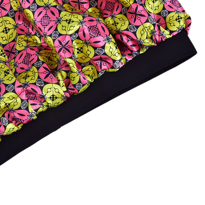 Night Sleep Cap Satin Hair Bonnet Hat Head Cover Wide Elastic Band Hair Loss CTO