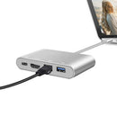 Type-C Hub Adapter To HDMI 4K RJ45 Hub 4 in 1 4K Audio Converter For Macbook