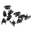 20x Headphone Headset Lavalier Mic Cable Wire Cord Lapel Clip Holder