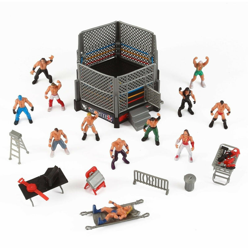 Liberty Imports Wrestling Ring Playset with Figures & Accessories Kids Gifts