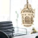 3 Pieces Of Wooden Lantern Pendants DIY Lantern Decoration Crafts Pendant T4H8