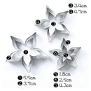 23pc Rose Cookie Cutter Stainless Steel Pastry & Biscuit Cutter Cake Mold P H8Q9