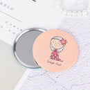 1x Girl Cute Lovely Mini Makeup Cosmetic Portable Pocket Mirror Random Color FT