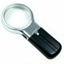 Multifunctional Folding Magnifying Glass with 2-LEDs Lights Black + White