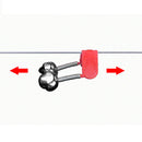 20X Sea Bream Bell Red Plastic Clip Double Rod Bite Alarm Fishing Bells R BCJ