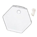 3 x Wall Mounted Transparent Glass Hydroponic Vase Terrarium Container - Hexagon