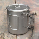 750ml Titanium Pot with Handle Camping Cookware Water Cup Tea Coffee Mug