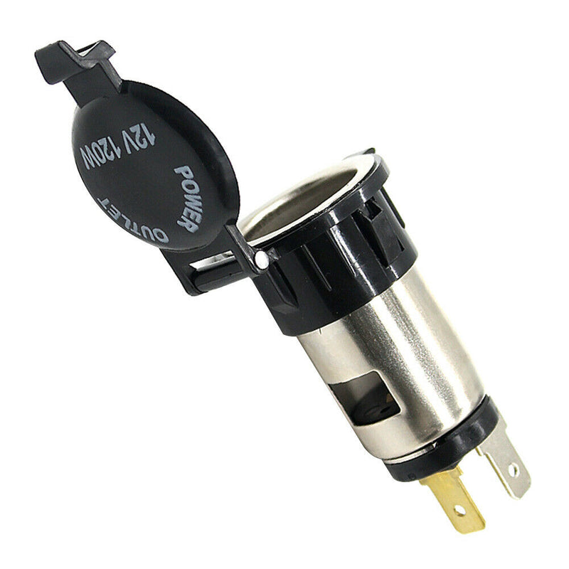Metal Cigarette Lighter Socket 12V Power Outlet for Car Boat Motorcycle ATV