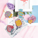 5pcs/Set Cute Candy Full Drill Special Shape Diamond Painting Keychain Art