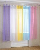 Eyelet Tulle Telylene Window Curtain Drape Sheer Scarf Valance White 1x2.1M
