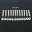 48x 2.36 "Plastic Pool Connector Pins And Seals Replace for  Metal Frame Pools
