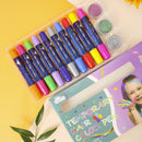 Hair Chalk Set for Girls, 10 Piece Temporary Hair Chalks Color, Great as Face