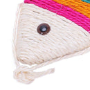 Sisal Rope Fish Shaped Cat Kitten Hanging Scratcher (Random Color)