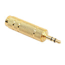 Microphone 6.35 mm Female to 3.5 mm Male Audio Connector Adapter Plug