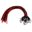 20 X 5mm Blue LED Lamp Light Set Pre Wired 12V DC 25cm D2L2