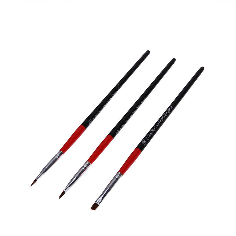 3Pcs Nail Art Painting Pen Set Nail Gel Polish Beauty Nail Polish Pen Tools