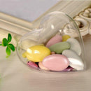 10PCS Transparent Plastic Heart-Shaped Craft Ball Acrylic Transparent Ball PQP