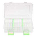 ABS 6 Compartments Fishing Tackle Box Accessories Lures Baits Storage Case
