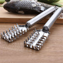 Stainless Steel Fish Scale Remover Cleaner Scaler Scraper Peeler Kitchen 3C