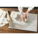 Non-Stick Baking Mats Rolling Oven Sheet Cookie With Measurements Black