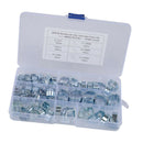 80PCS Double Ear Hose Clamps Assortment Kit, Stepless Ear Clamps, Adjustable
