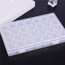 28 Slots Nail Art Storage Box Plastic Transparent Display Case Organizer Hol Kw