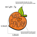 Creative Cartoon Fruit Orange Brooch Jacket Enamel Pin Badges Jewelry Gift
