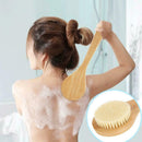 Wooden Handle Bristle Bath Brush Shower Massage Exfoliating Body Brushes