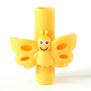 Kids Writing Pencil Holder Rubber Children Pen Aid Grip Tools Set (Red)