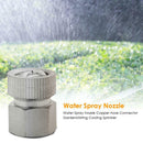 Water Spray Nozzle Copper Hose Connector Garden Misting Cooling Sprinkler